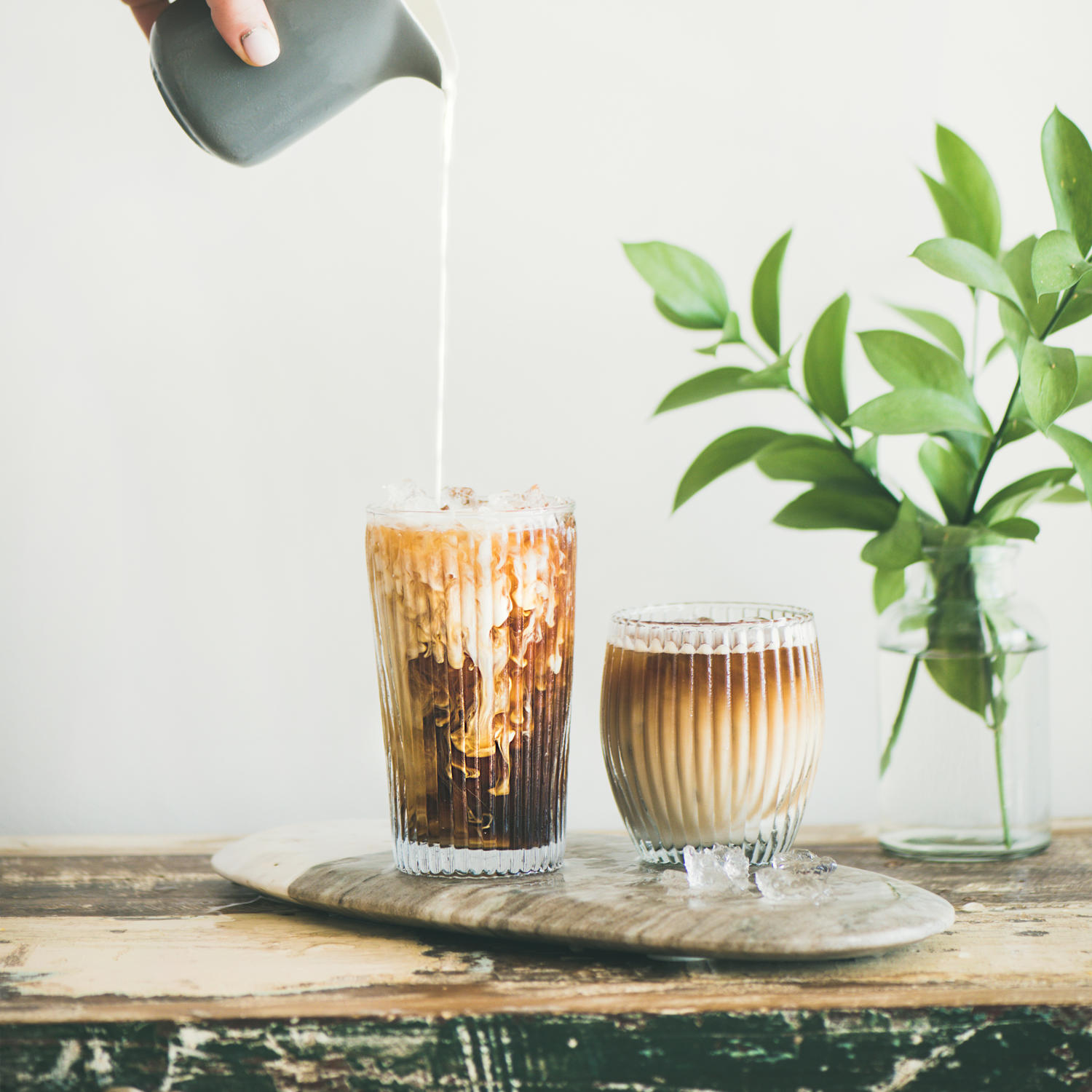 Iced Coconut Chai Tea Latte