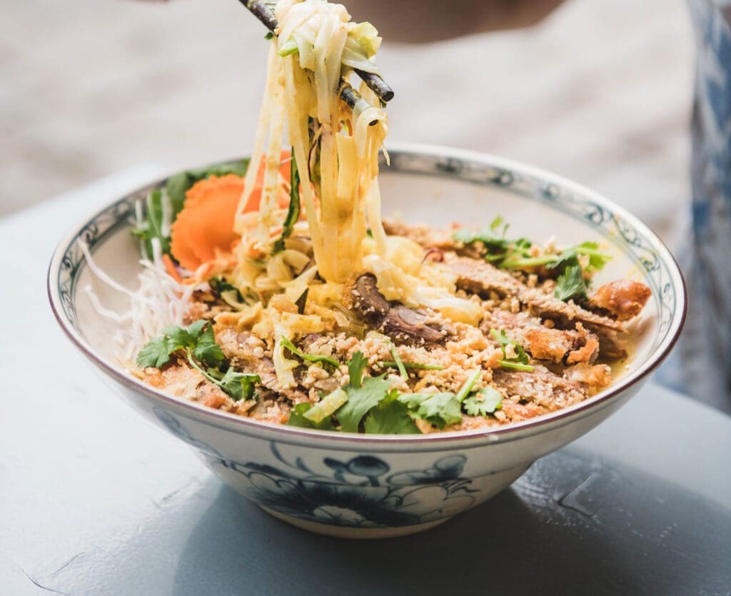 Zesty Lemongrass Chicken Ramen with Fresh Garden Veggies